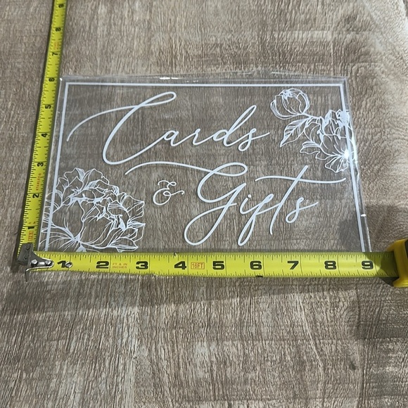 Cards & Gifts Acrylic Sign - 9x6 - Picture 5 of 5